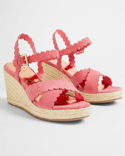 <P>Metallic Espadrille Wedge</P>